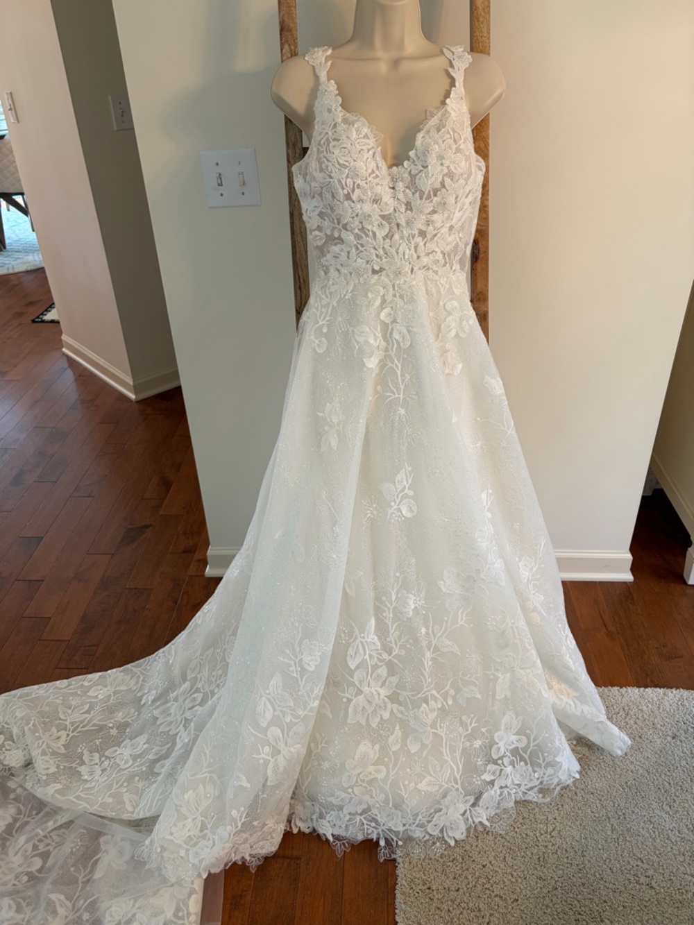 Maggie Sottero Ivory Lace A-Line Wedding Dress